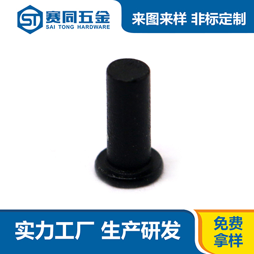 平頭實心鋁氧化發黑鉚釘