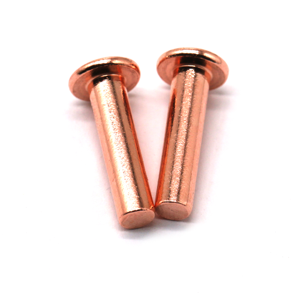 圓頭實心紅銅鉚釘